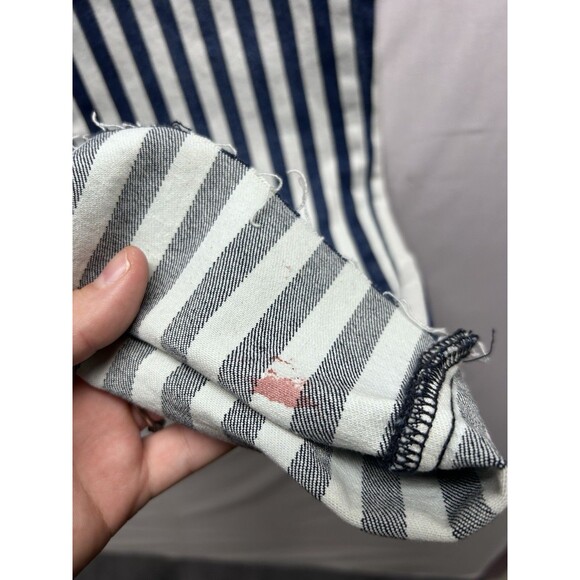 Kensie Vintage Luxe The Allie High Rise Slim Jeans Raw Hem Pinstripe Women’s 8 - Picture 3 of 10